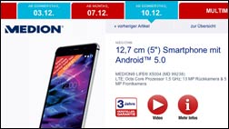 Aldi bringt neues Handy-Schnäppchen: Medion Life X5004!