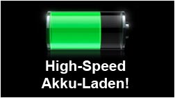 Handy Akku laden: In 5 Min. halb voll!