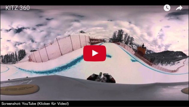 Im 360 Grad Video: Abfahrt  auf der Streif-Piste!