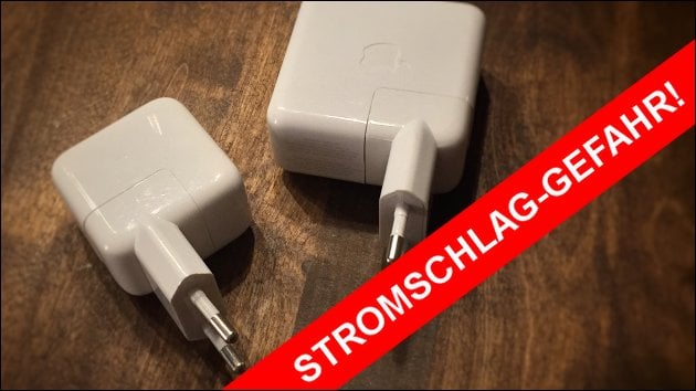 Rückruf: Stromschlag-Gefahr bei alten Apple-Netzteilen!