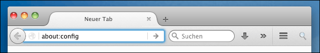 Firefox: "about config" - Zu den Einstellungen