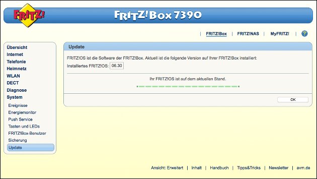 Fritzbox: Wichtiges Firmware Update!