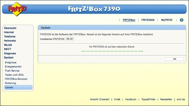 Fritzbox: Wichtiges Firmware Update!