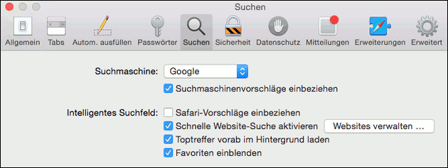 Mac OS Safari