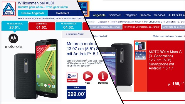 Motorola Handys: Morgen bei Aldi!