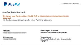 Vorsicht, Phishing: Klicken Sie nicht auf diese Paypal-Emails!