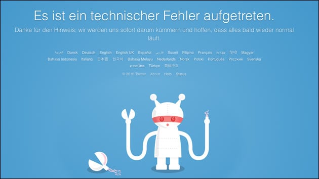 Twitter ist offline!