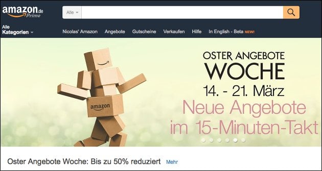 Noch diese Woche: Oster-Angebote bei Amazon!