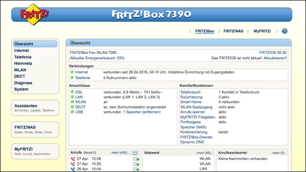 Fritzbox Update