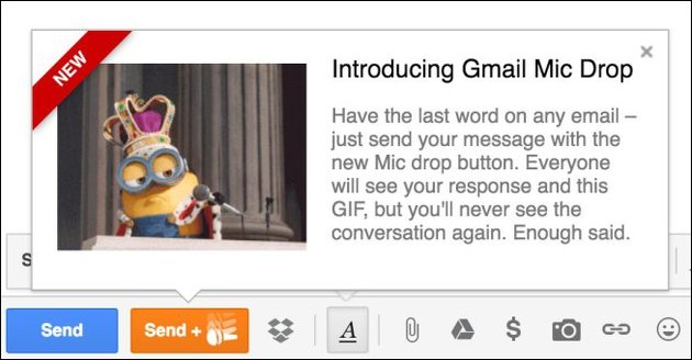 GMail Mic Drop
