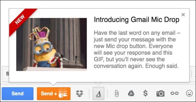 GMail Mic Drop