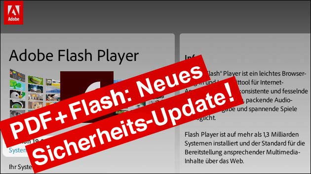 Adobe: PDF + Flash Player Update