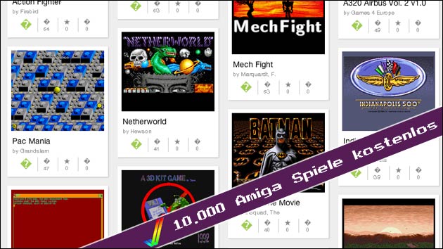 10.000 Amiga Spiele jetzt kostenlos!