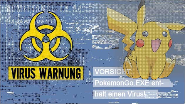 Vorsicht Virus: PokemonGo.exe enthält Ransomware!