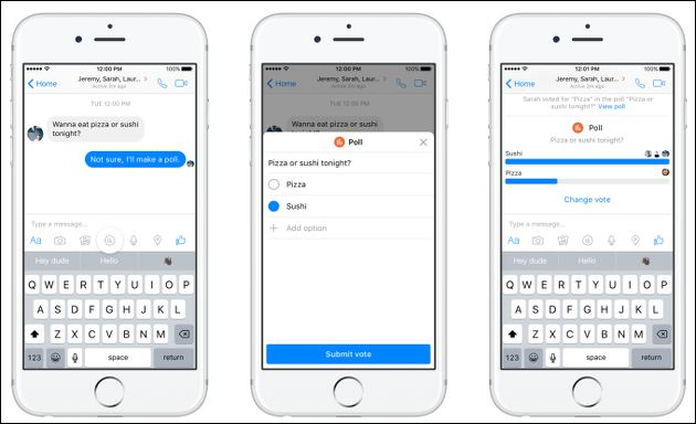 Facebook-Messenger kommt bald mit Umfrage-Tool!