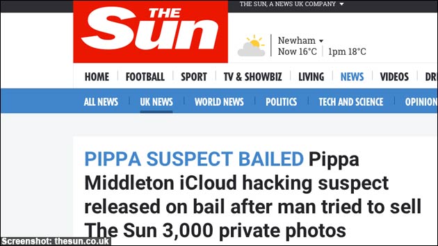 Pippa Middleton: iCloud gehackt?