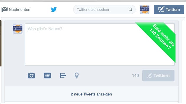 Twitter: Ende der 140 Zeichen Grenze?