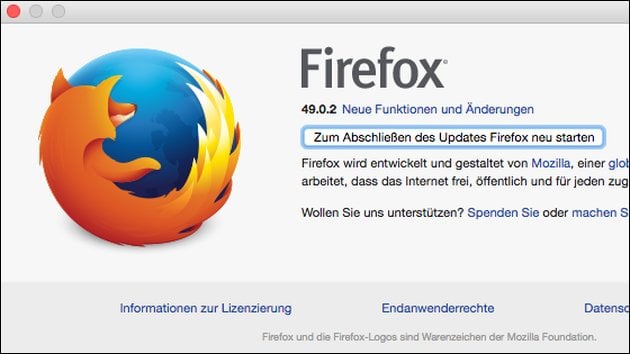 Wichtiges Firefox-Update: 50.0.1