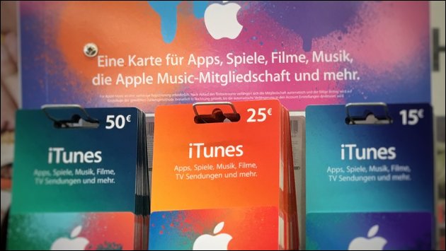 iTunes Karte Rabatt