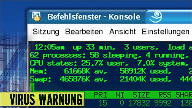 Warnung: Samsba Virus für Linux