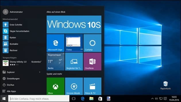 Windows 10S: Kein Linux