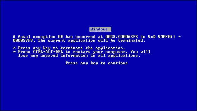 Windows Bluescreen Absturz