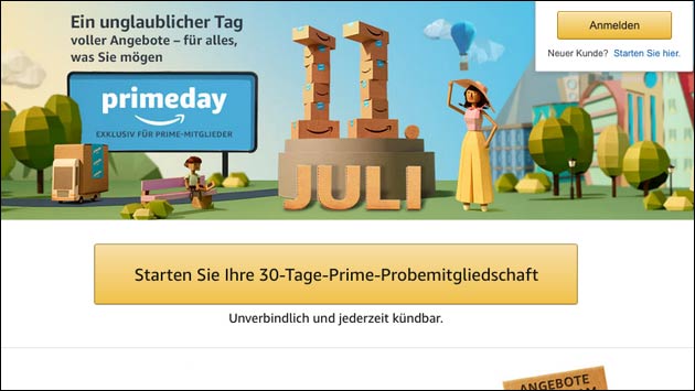 Amazon Prime Day am 11. Juli