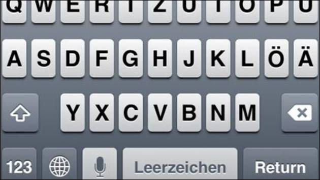 iPhone Tastatur
