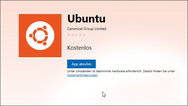 Ubuntu für Windows 10