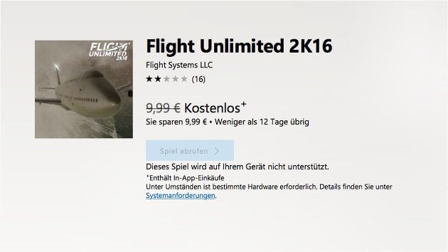Flight Unlimited 2K16