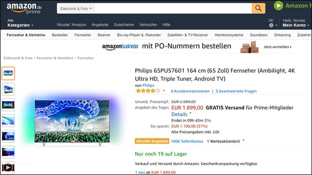 Philips UHD TV Amazon