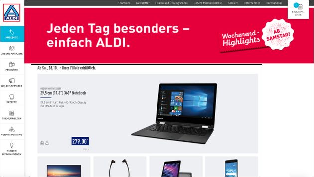 Aldi Technik Angebote