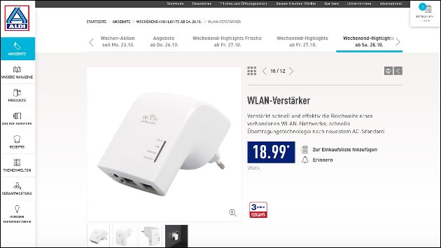 Aldi WLAN Verstärker