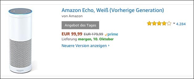 Amazon Echo Angebot