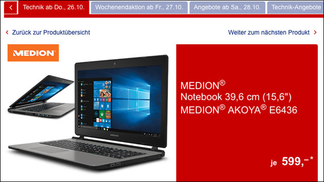 Medion Akoya E6436