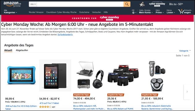 Amazon Countdown