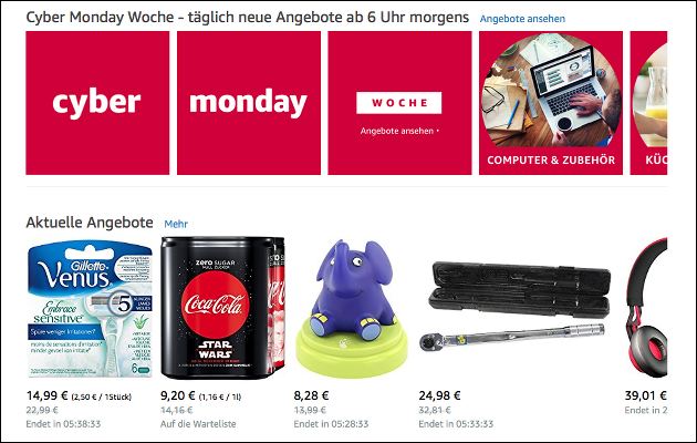 Amazon Cyber-Monday-Woche