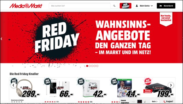 Red Friday bei Mediamarkt