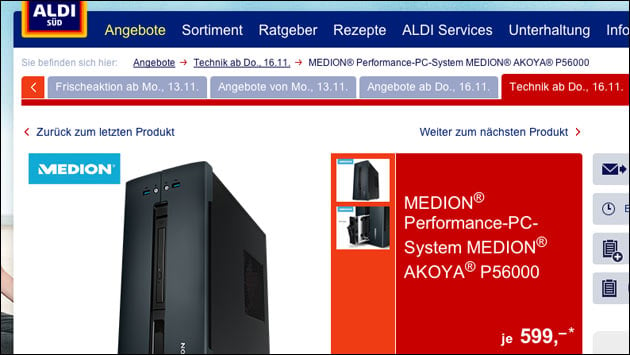 Medion PC Akoya P56000