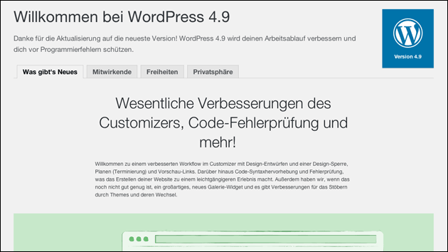 Wordpress 4.9