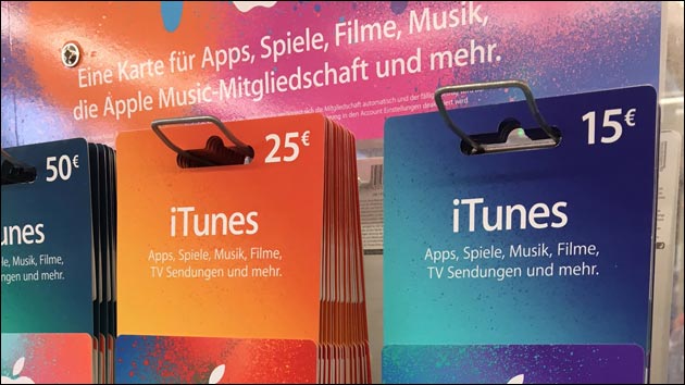 Diese Woche wieder 15% Rabatt auf iTunes Karten!