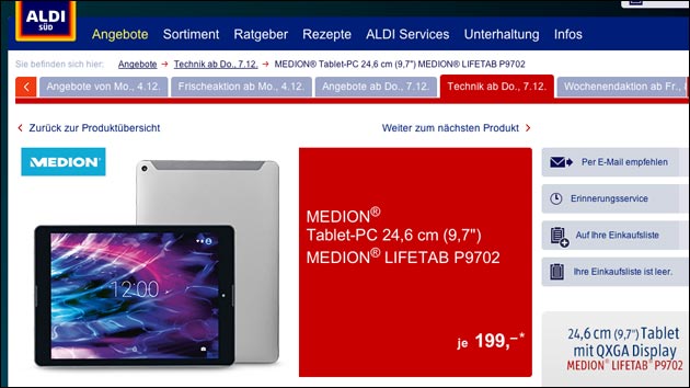 Medion LifeTab P9702