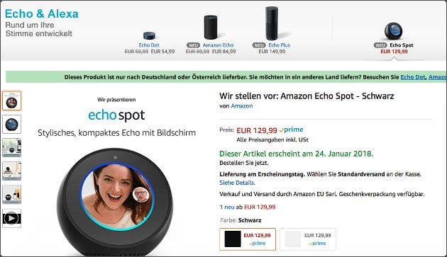 Amazon Echo Spot