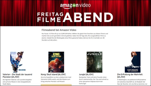 Amazon Filme Abend Videos ausleihen