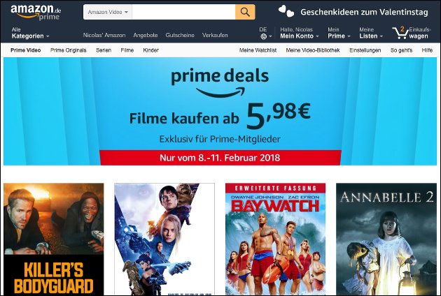 Amazon Prime Deals Film Angebote Bis Zum 11 2