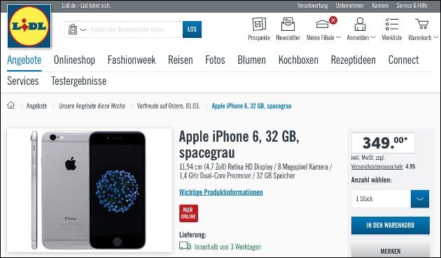 iPhone 6 Lidl