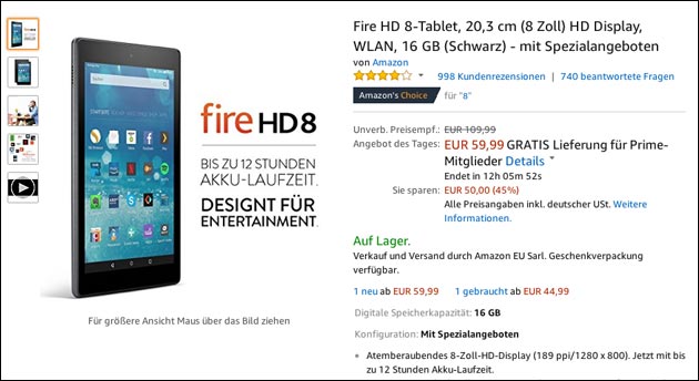 Fire Tablet 8