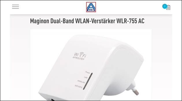 Maginon Dual-Band WLAN-Verstärker WLR-755 AC