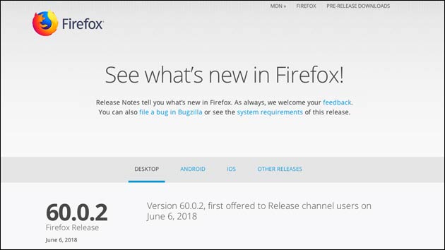 Firefox 60.0.2