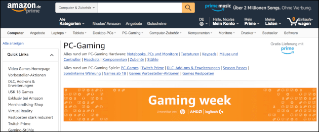 Amazon Gaming Week